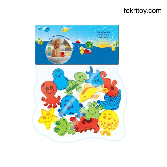 کتاب حمام فومی حیوانات دریایی