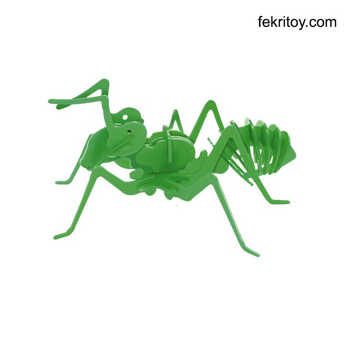 اسباب بازی فکری جورچین سه بعدی مورچه سرمه ای، قرمز، سبز